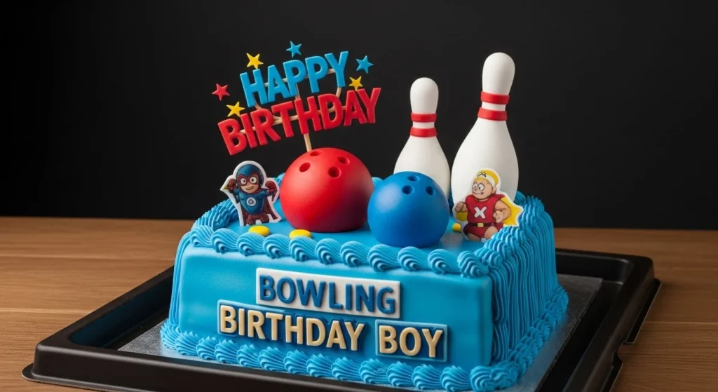 Bowling Birthday Cake for Boy 2