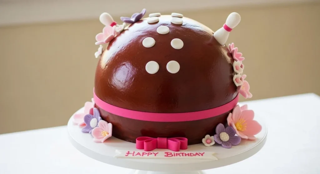 Bowling Birthday Cake for Girl 2