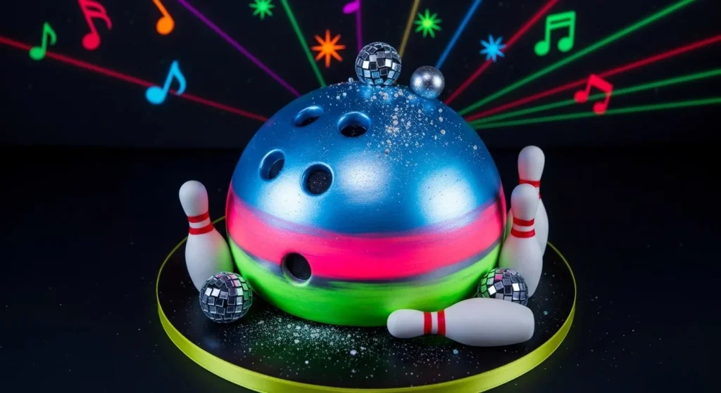 Disco Bowling Cake 1