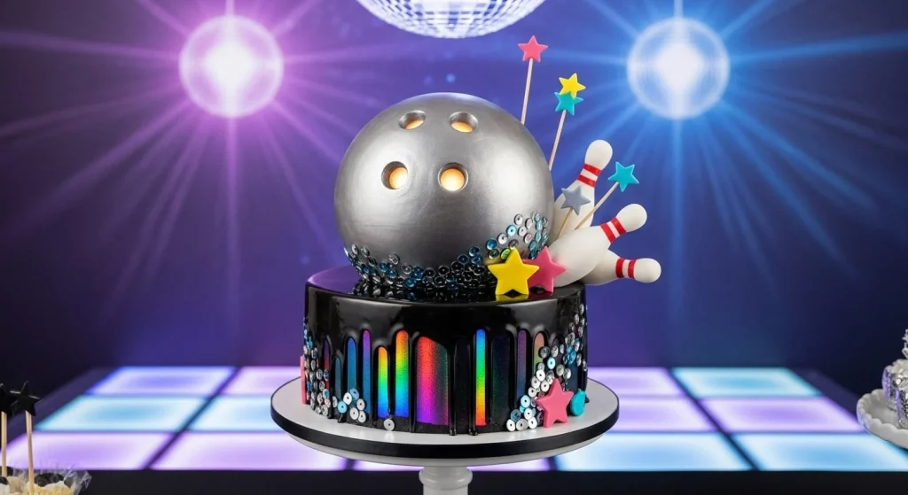 Disco Bowling Cake 2