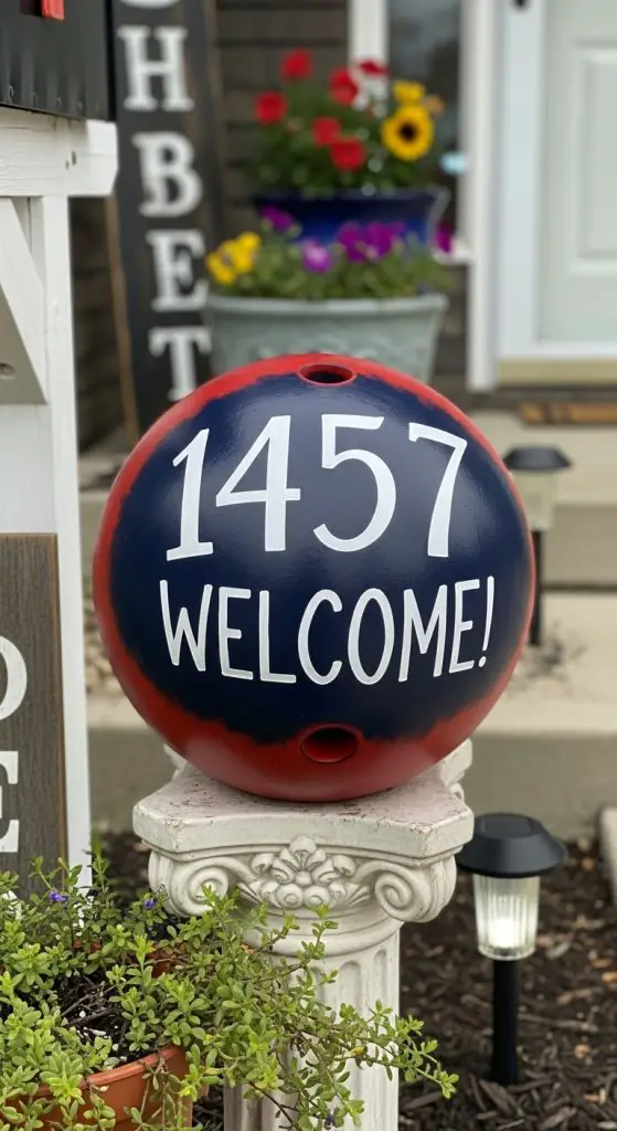 22. House Number or Welcome Sign Ball