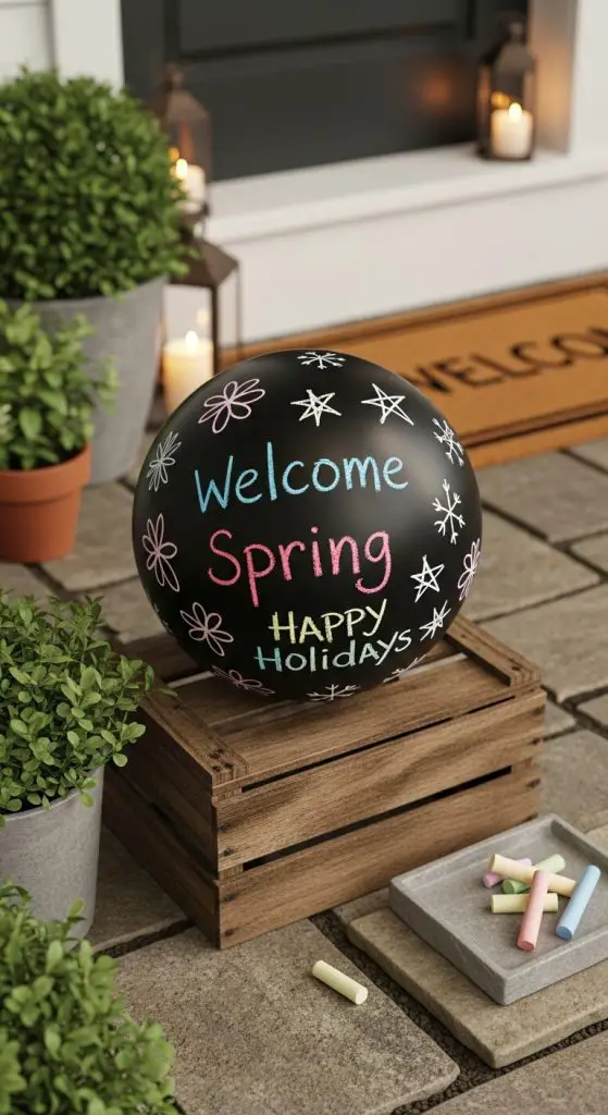 5. Chalkboard Paint Message Ball