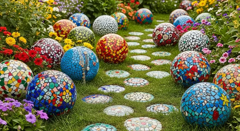 Bowling Ball Mosaic Ideas