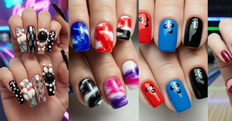 bowling ball nails ideas