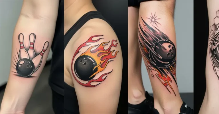 bowling ball tattoo