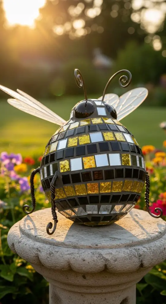9. Mosaic Bee with Tile Shards