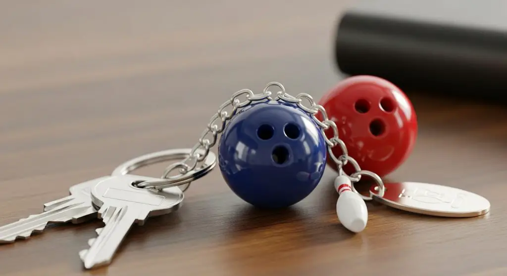 bowling ball keychain