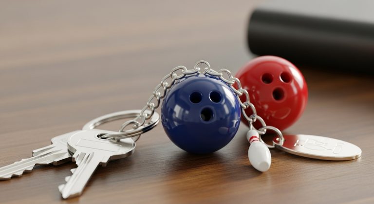 bowling ball keychain