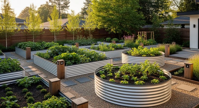 Raised Garden Beds Corrugated Metal