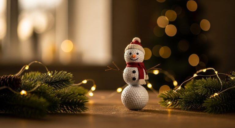 golf ball snowman