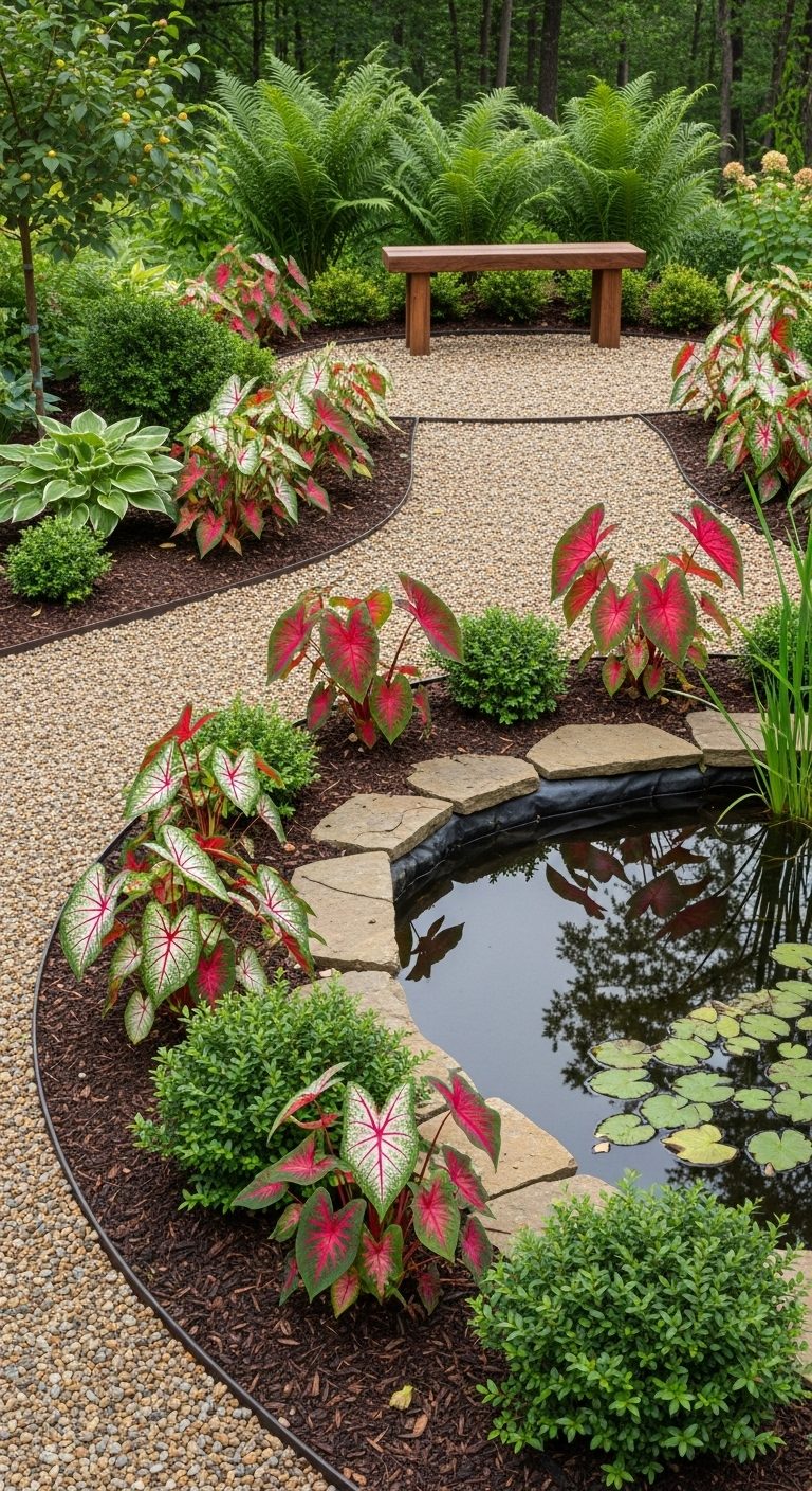 15 Stunning Caladium Garden Ideas For Vibrant Shaded Spaces