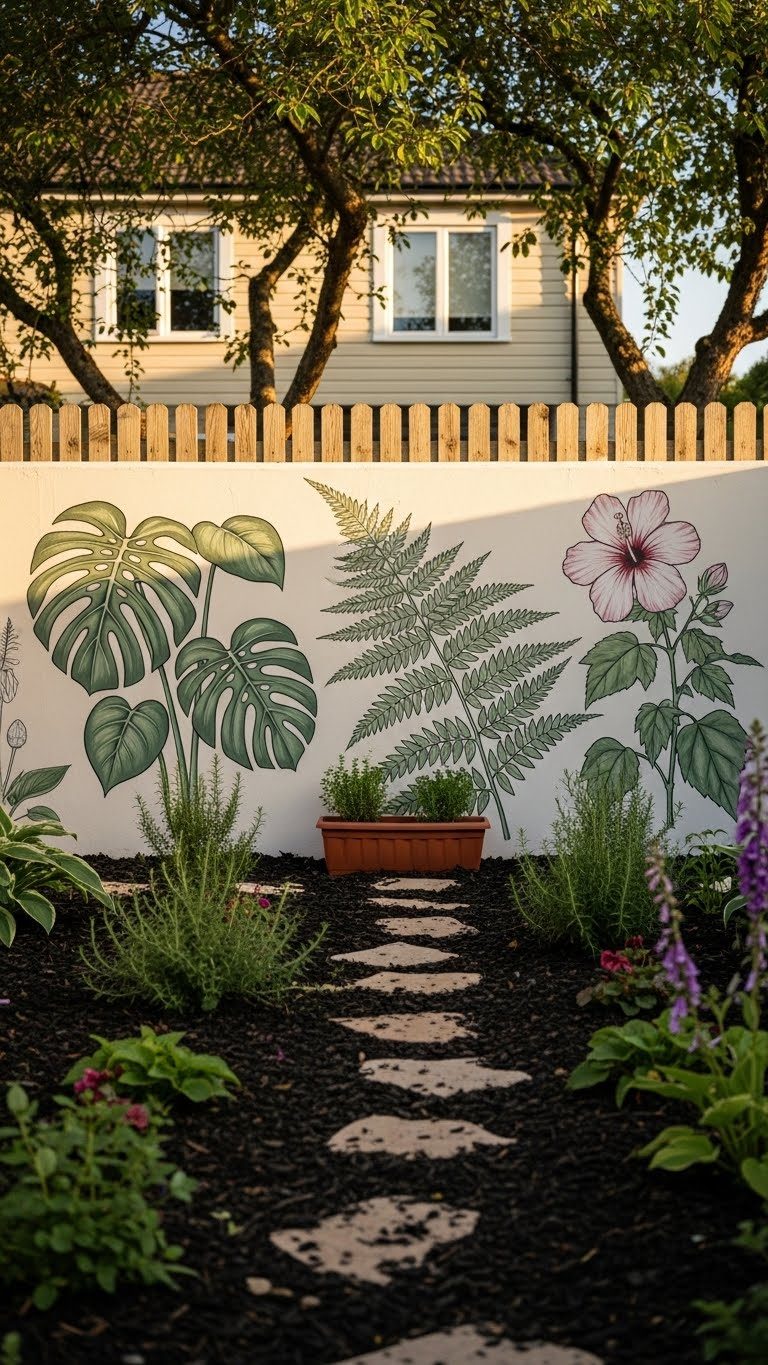 15 Garden Mural Outdoor Wall Art Ideas For Stunning Backyards