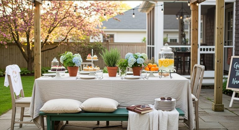 backyard baby shower ideas