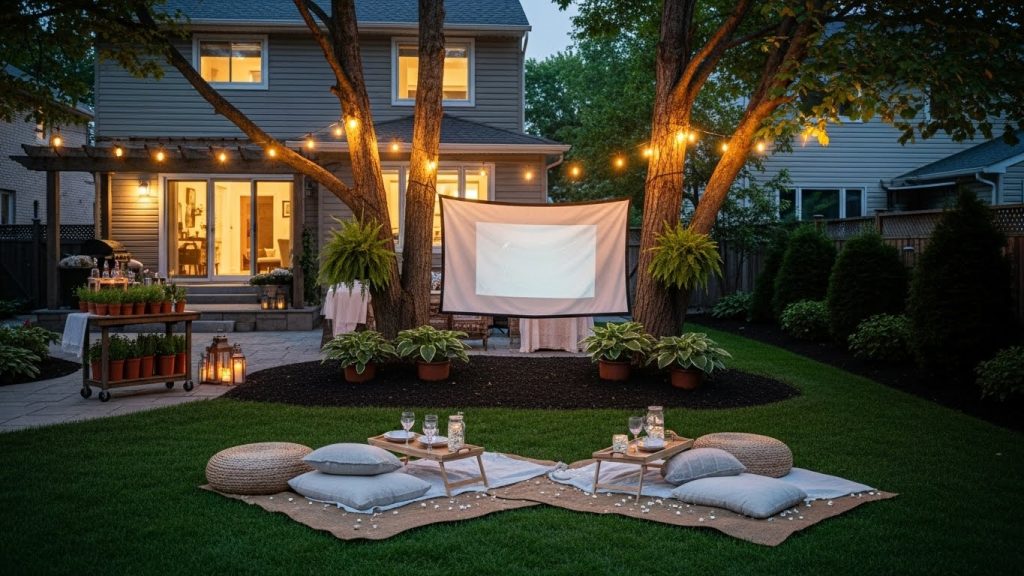 backyard engagement party
