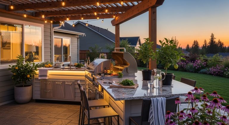kitchen backyard