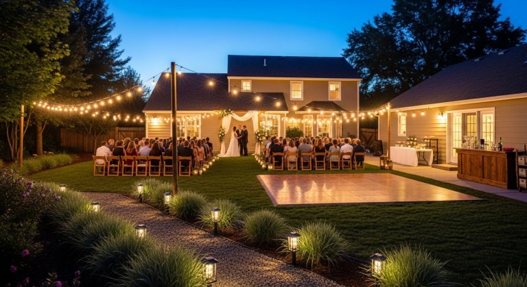 backyard wedding ideas on a budget