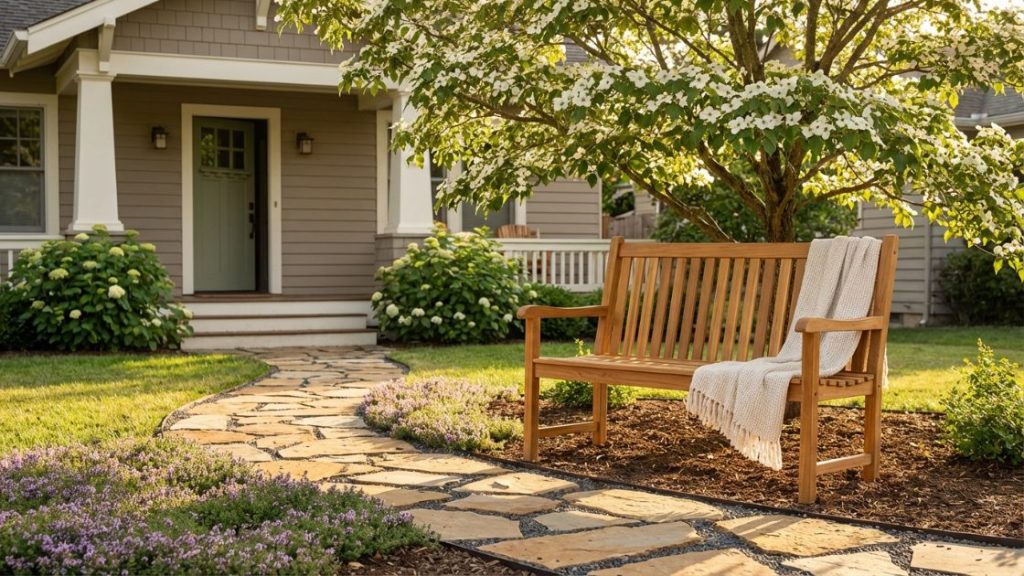 front yard bench