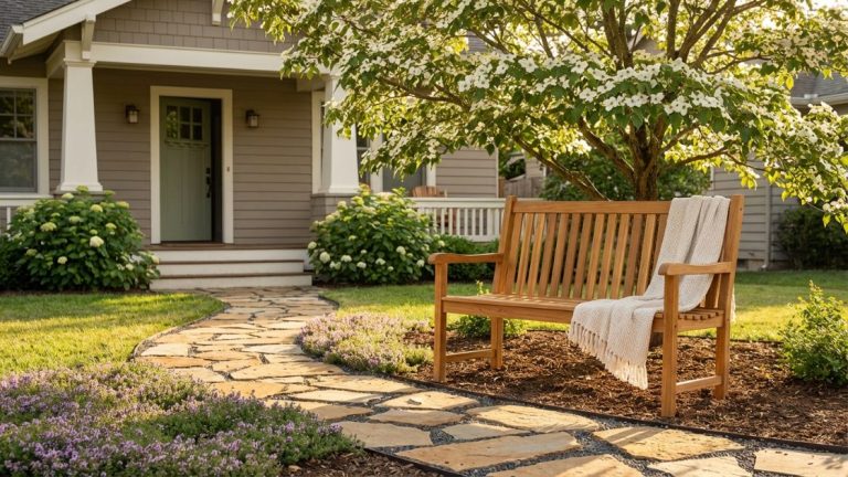 front yard bench