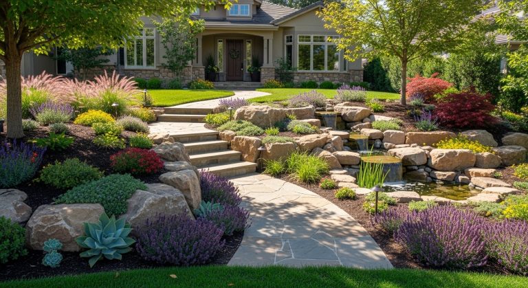 Front Yard Hill Landscaping Ideas