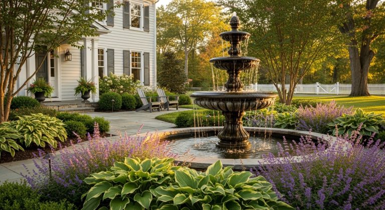 front yard fountain