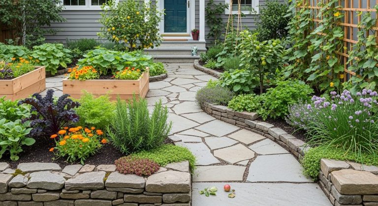 front yard edible garden