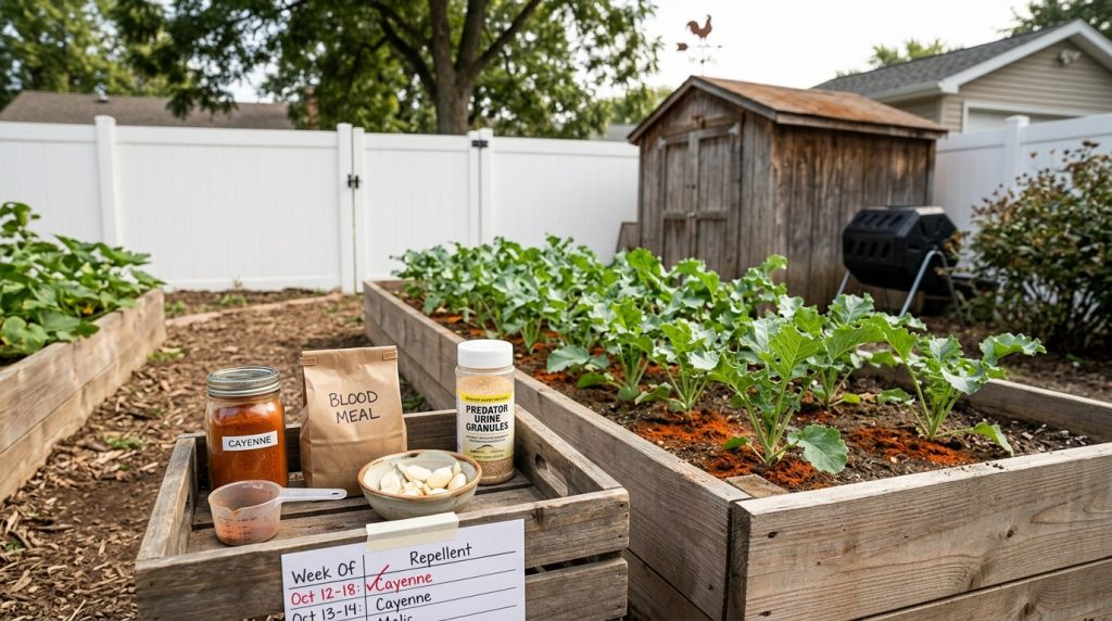 raised garden bed animal protection