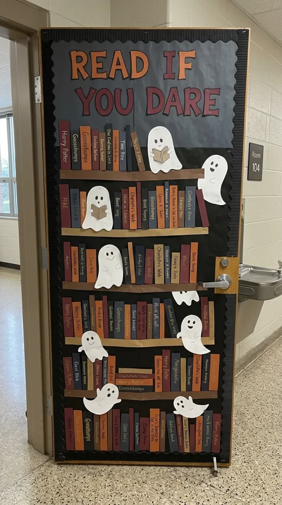 4. Spooky Readers Haunted Library Door