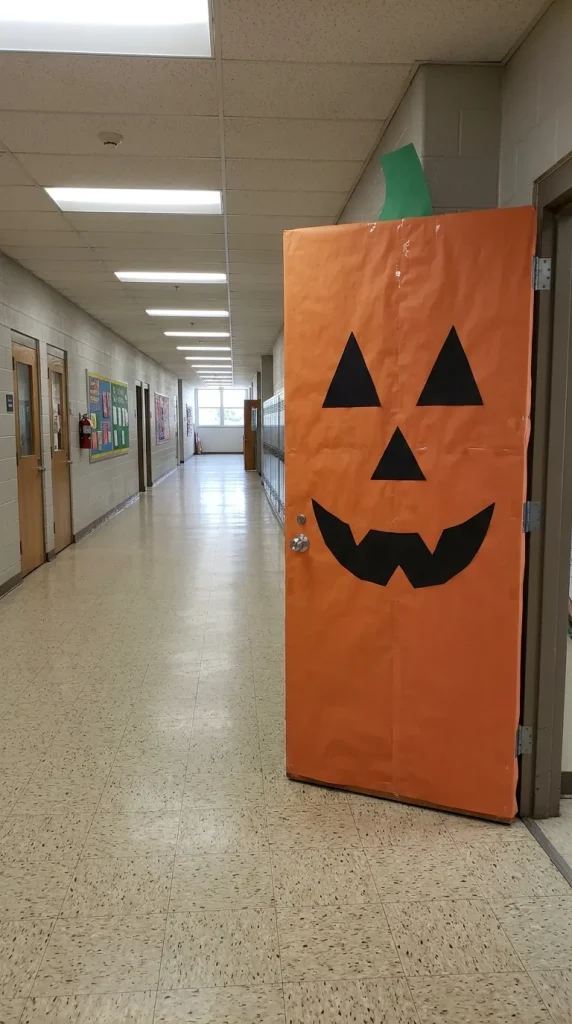 7. Giant Jack-O’-Lantern Door