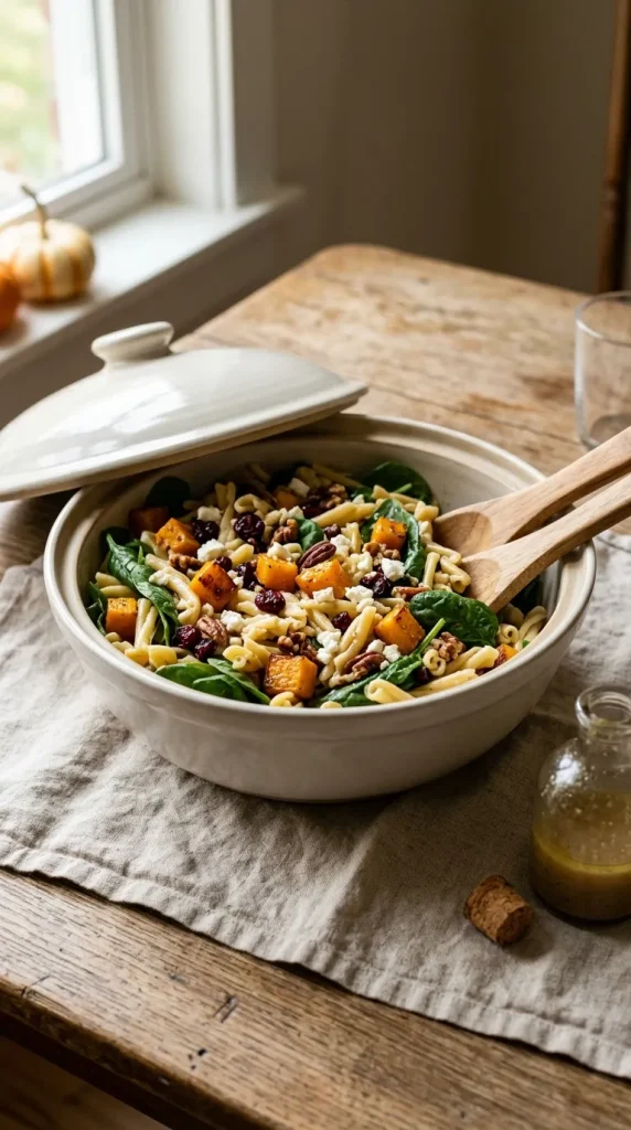 8. Pumpkin Pasta Salad