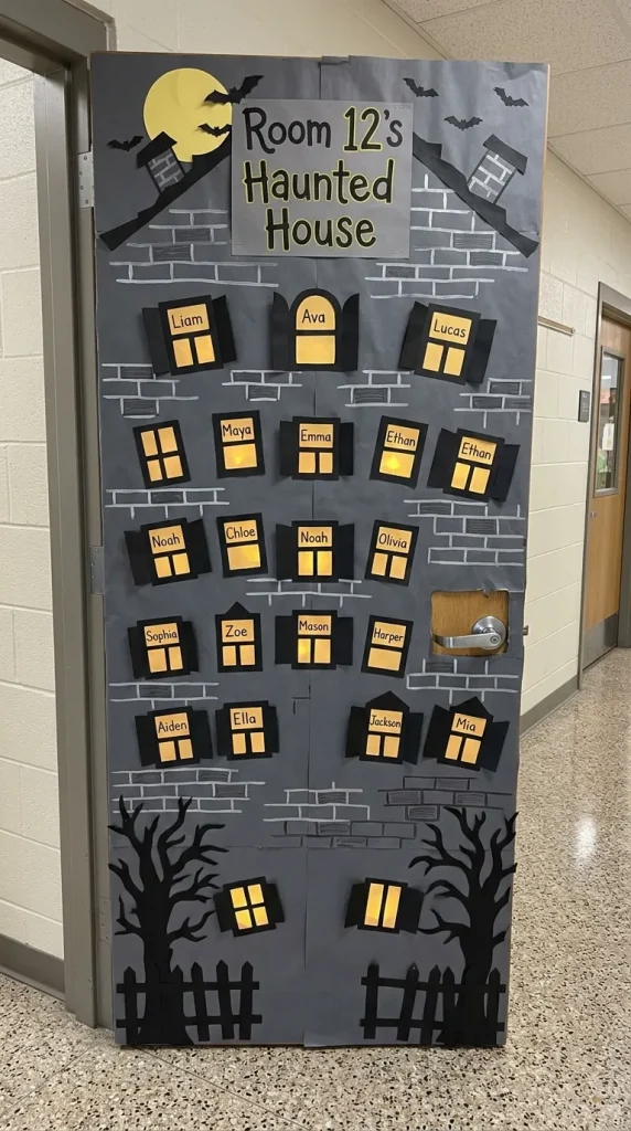 9. Haunted House Classroom Door