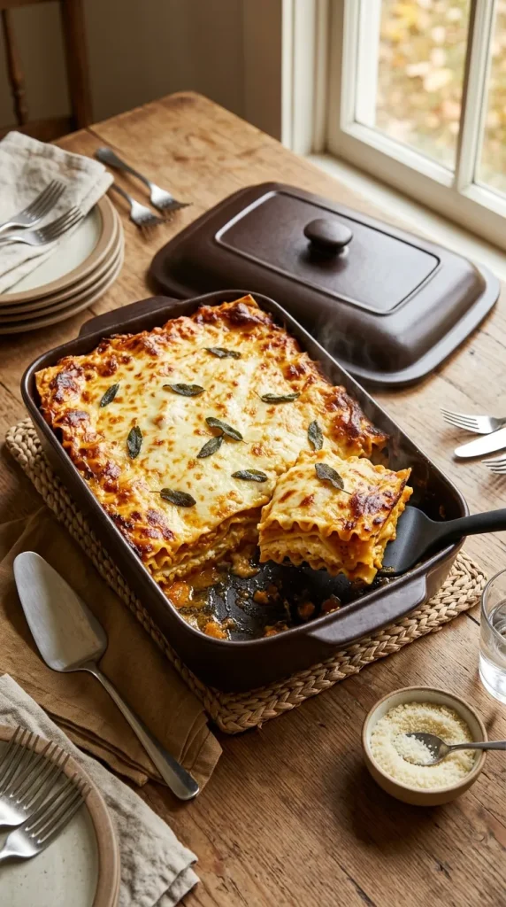 12. Pumpkin Lasagna Bake